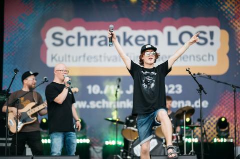 Auftritt von HandyCap beim Schranken Los!-Festival