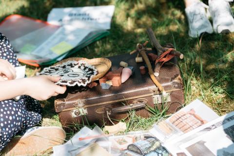 Museumskoffer beim Schranken Los!-Festival